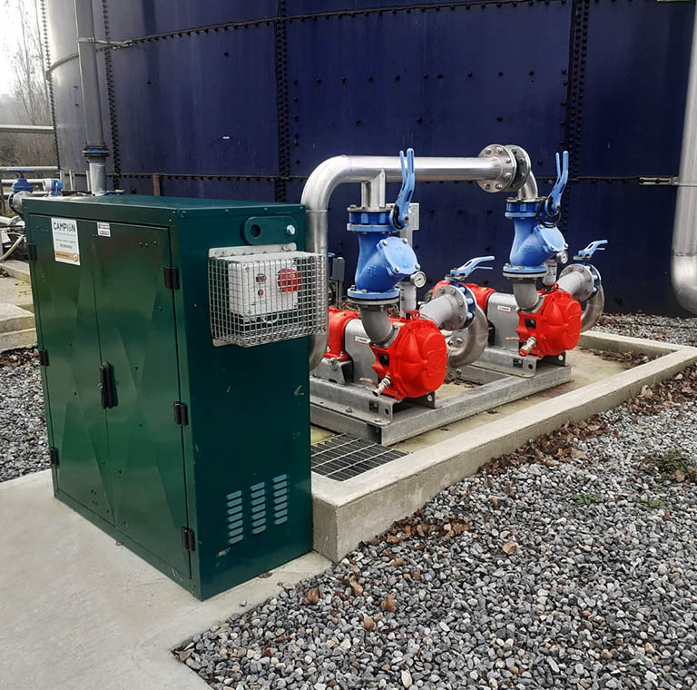Campions Wasterwater pumping system for Bulmers