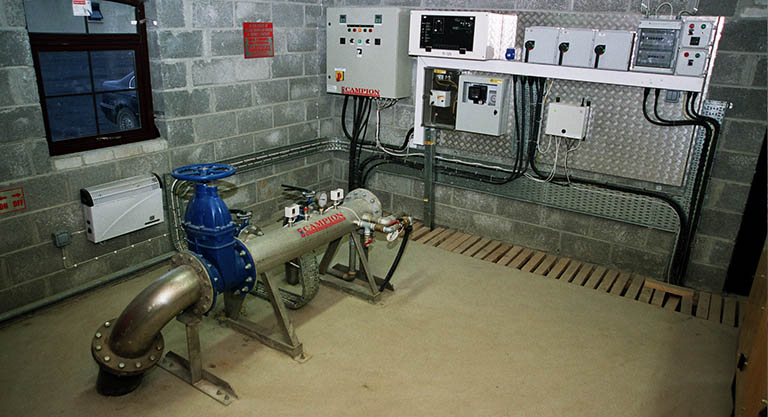 Campions fully installed pumping system at Coolmore stud